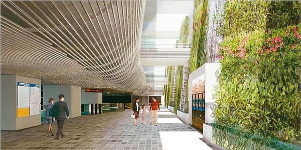 捷運永和站示意圖。 圖/取自新北交通局