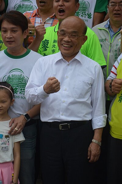 民進黨參選人蘇貞昌表示,A7住宅汙染案已解決,不必再噴口水