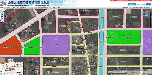 土地使用分區查詢系統（圖／翻攝自內政部營建署）