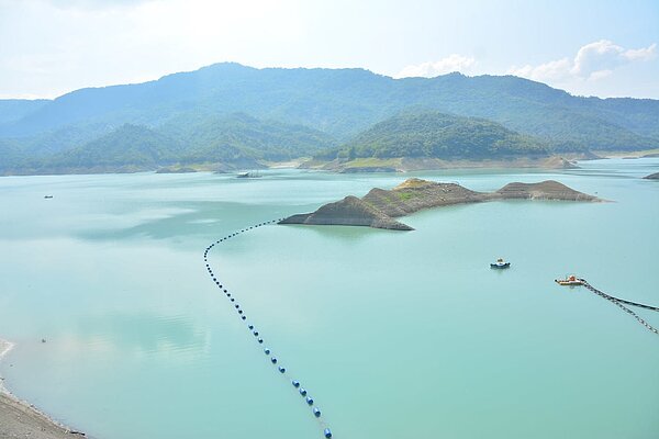 台南地區這波鋒面降雨不如預期,南化水庫透過越域引入帳較多。 記者吳淑玲/攝影