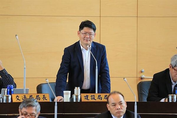 台中市府建設局長黃玉霖表示。(盧金足攝)