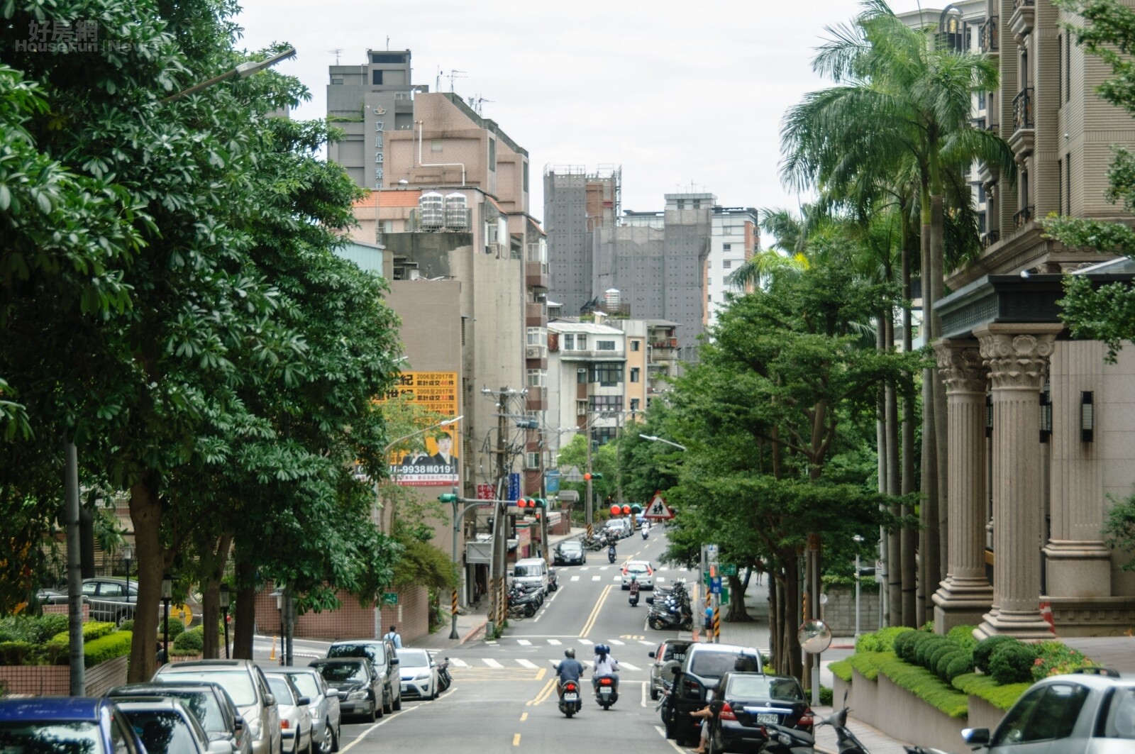 內湖區金湖路與星雲街房市情境。（好房網News記者張聖奕/攝影）