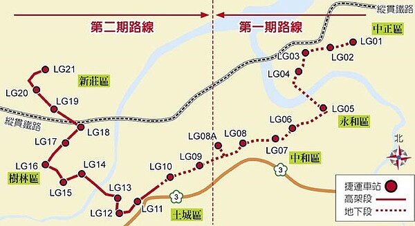 捷運萬大線。（新北市捷運局提供）
