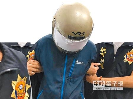 33歲梁崇銘前晚在中壢住處砍下母親頭顱。(呂筱蟬攝)