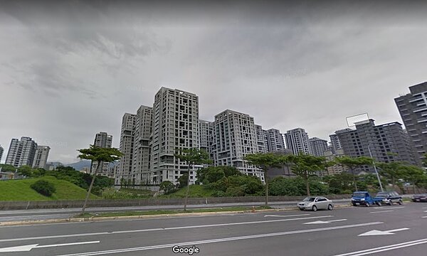 淡海新市鎮2017年5月街景。(圖/擷取自Google Map)