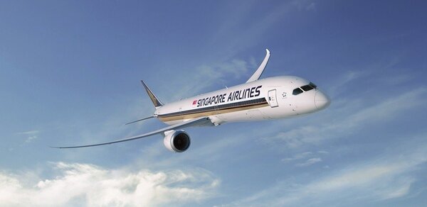 新加坡航空波音787-10將在明年元月起開航新加坡到台北航班。圖／新加坡航空提供