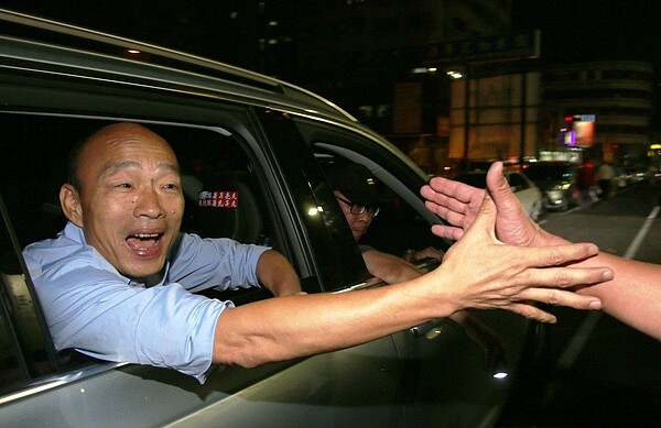 國民黨高雄市長候選人韓國瑜人氣快速上升。記者劉學聖/攝影
