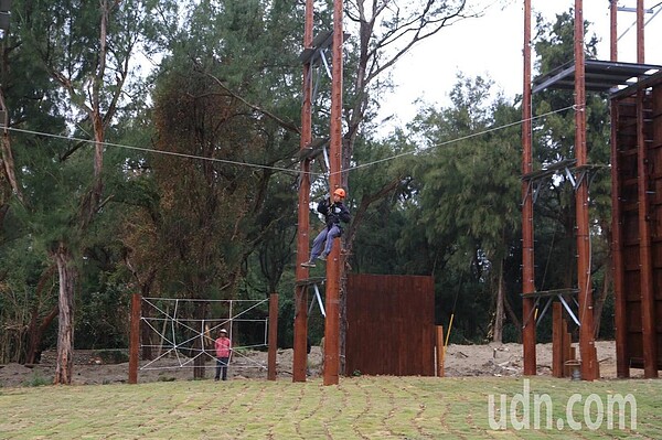 青年體驗學習園區戶外將有超過31項高低空設施,而且都採歐美安全規格建置。記者鄭國樑/攝影