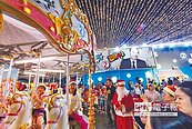 侯友宜總部點燈　變身耶誕樂園