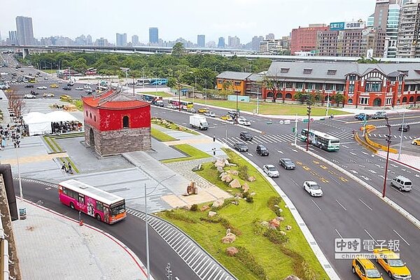 北市北門廣場。(黃世麒攝)