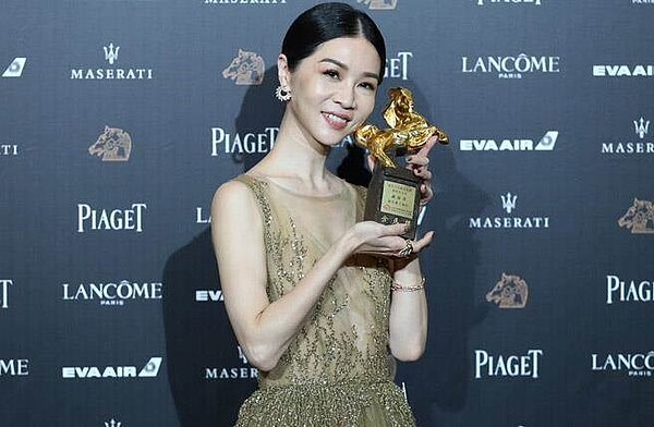 新科金馬影后謝盈萱。(攝影:廖映翔)