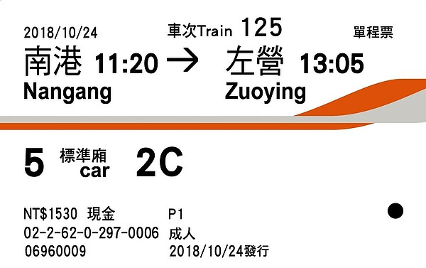 台灣高鐵首度進行車票改版！新版磁票特別將票面上的重要乘車資訊字體放大，並調整欄位配置，同時將磁票底色由橘色改為白色，不僅方便旅客閱讀，乘車相關資訊也更加一目了然。　圖／台灣高鐵公司提供
