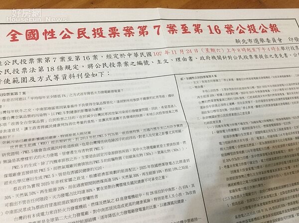 2018公投綁大選,10大題目。(好房網NEWS林美欣攝影)