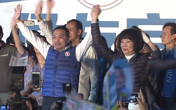 侯友宜當選新北市市長(圖/翻攝自侯友宜臉書直播)