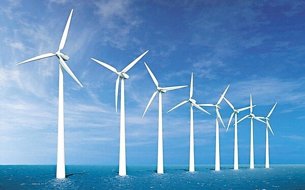 圖為離岸風電示意圖。聯合報系資料照