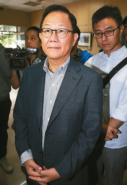 國民黨台北市長候選人丁守中到場關心驗票情況。 記者余承翰/攝影