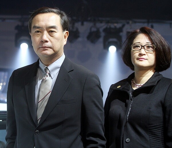裕隆董事長嚴凱泰(左)及夫人陳莉蓮(右)。聯合報系資料照片