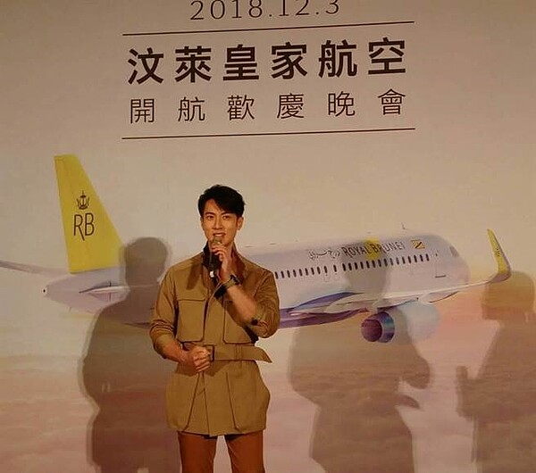 汶萊皇家航空國際形象大使吳尊出席晚宴。圖／張佩芬攝