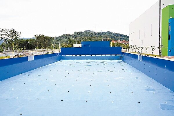 「中台灣影視基地」保留李安拍攝電影的造浪池與深水池。 圖／台中市新聞局提供