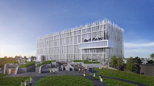 預計落腳鶯歌的新北市立美術館,補足一例一休人力成本及原物料上漲費用,總經費至21億,卻仍流標。圖/新北市文化局提供