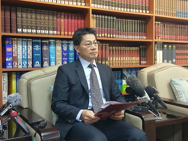外交部發言人李憲章。聯合報系記者徐偉真/攝影