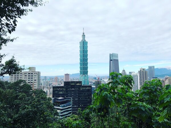 台北著名地標台北101大樓。記者邱瓊玉 ／攝影 