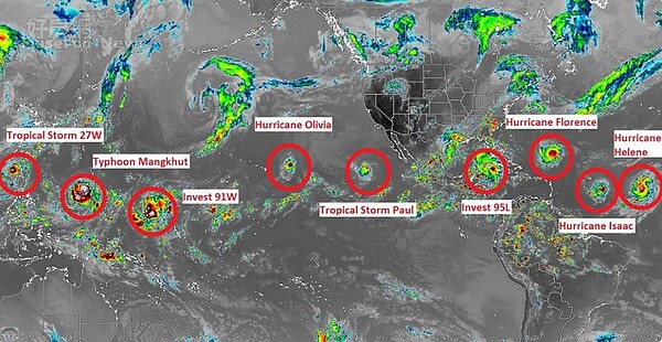 9颱連線（圖／翻攝自推特／Jamaica Weather）