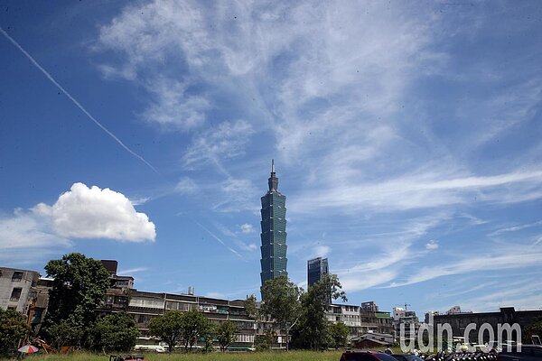 今起至周五太平洋高壓籠罩,受其沉降氣流影響,晴朗炎熱,紫外線指數為過量至危險級,為典型秋老虎的天氣。記者曾吉松/攝影