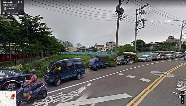 閒置土地,位在台中市豐原區南陽路(翻攝google map)