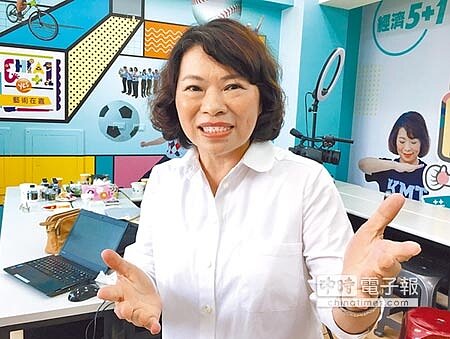 嘉義市長參選人黃敏惠,質疑涂醒哲假政績怕被議會真檢驗?(廖素慧攝)