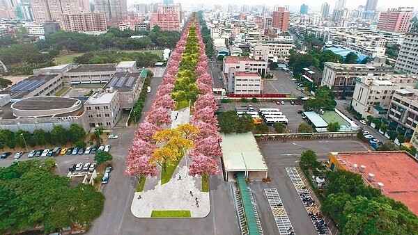 國立科學工藝博物館附近鐵路地下化後地面闢為園道（示意圖）。 圖／高雄市工務局提供