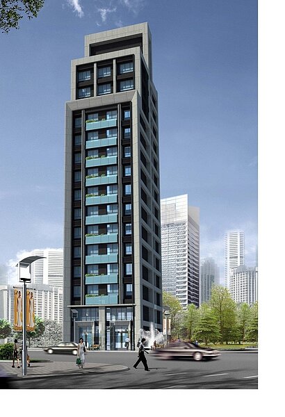 重建後建物示意圖。（圖／土地銀行提供）