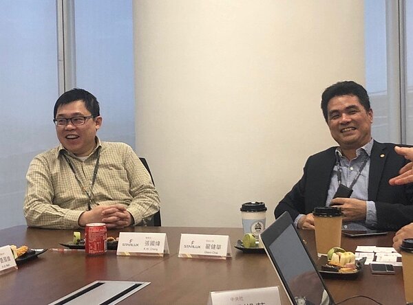 星宇航空董事長張國煒(左)、總經理翟健華(右)。 記者侯俐安/攝影