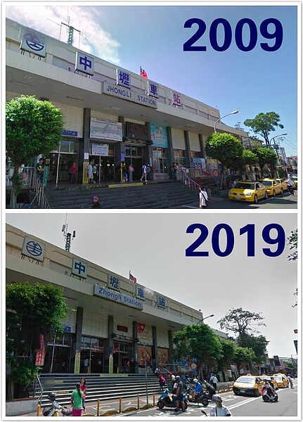 近日臉書吹起一股「10年挑戰」（＃10YearChallenge）的旋風，貼文者發布分別為2009和2019年兩張並排的照片，回顧自己十年間的變化。桃園市議員王浩宇則在自己的臉書上貼出中壢車站的對比照，並問「有差嗎？」