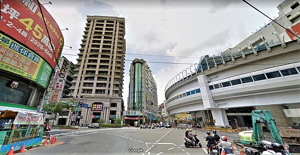中山路二段、景平路一帶 圖／取自Google Map