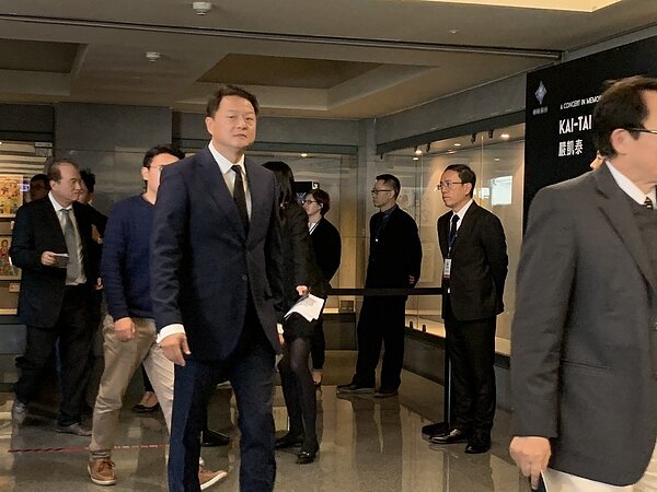 前台北縣長周錫瑋今天也出席嚴凱泰追思音樂會。記者張曼蘋/攝影