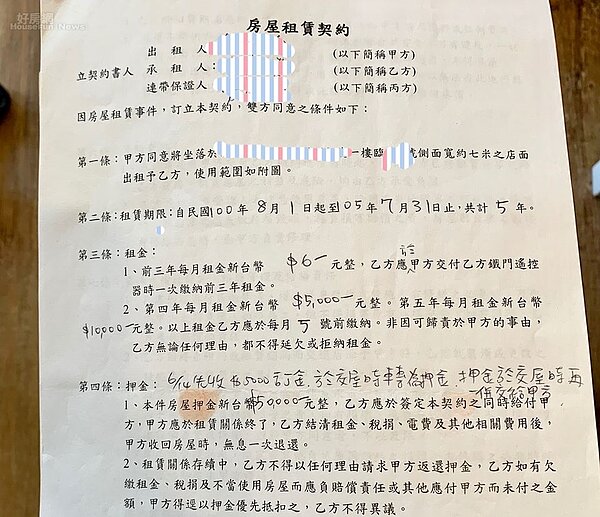 作家林黛羚在臉書上分享一位房東免費出租給創業青年的故事。