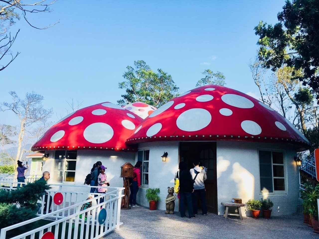 苗栗蘇維埃莊園蘑菇屋。記者張雅婷／攝影