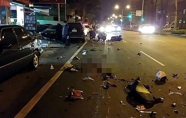 台中市大里區日前發生酒駕肇事奪兩命的交通事故。記者陳宏睿/翻攝