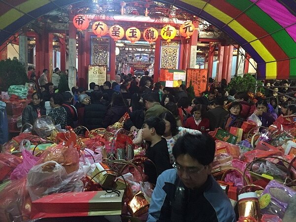 初九拜天公。聯合報系資料照片