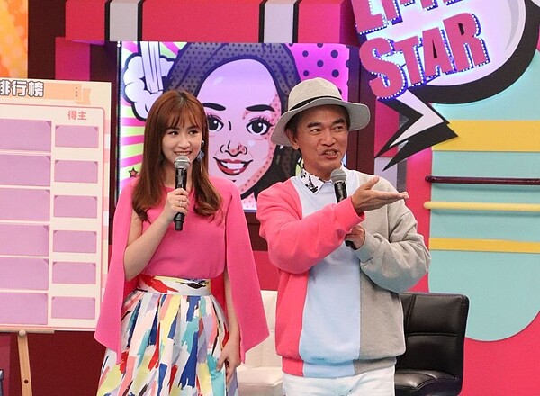 吳宗憲(右)今進棚錄中天「小明星大跟班」。圖/中天提供