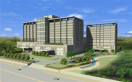 土城醫院預計年底完工。（模擬圖／截取自新北市政府施政成果網）