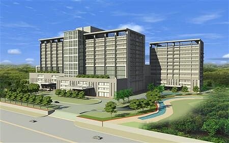 土城醫院預計年底完工。(模擬圖/截取自新北市政府施政成果網)