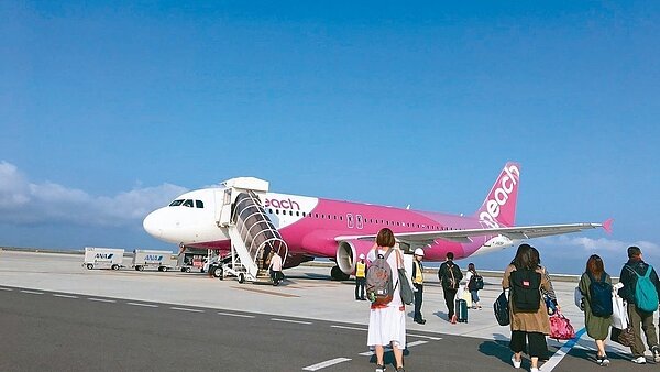 去年10月高雄機場暫時關閉,兩架樂桃航空轉降桃園機場又直接原機飛回日本,引發爭議。聯合報系資料照