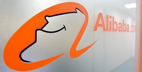 阿里影業沾光,股價26日上漲,收盤股價漲1.39%。圖為阿里巴巴集團LOGO。