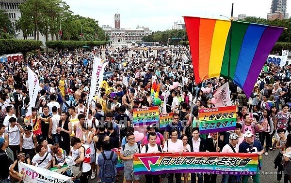圖為挺同婚團體。聯合報系資料照