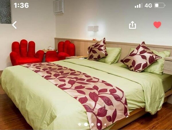 網友在Airbnb看到的高雅房照片。翻攝爆料公社