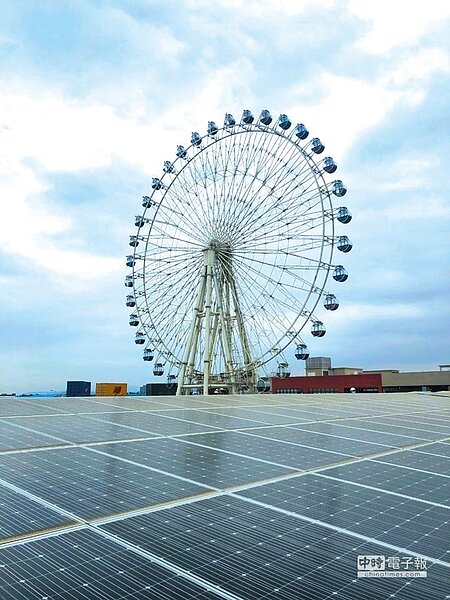 亞洲最大商場地面型太陽能發電廠啟動。圖/永鑫能源提供