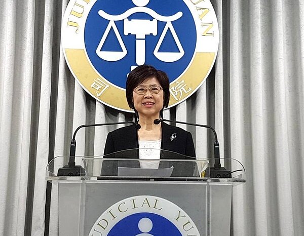 司法院副秘書長葉麗霞說明釋字第771號解釋。記者王宏舜/攝影