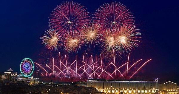 高雄義大世界今年的跨年煙火秀時間為999秒。圖/義大世界提供